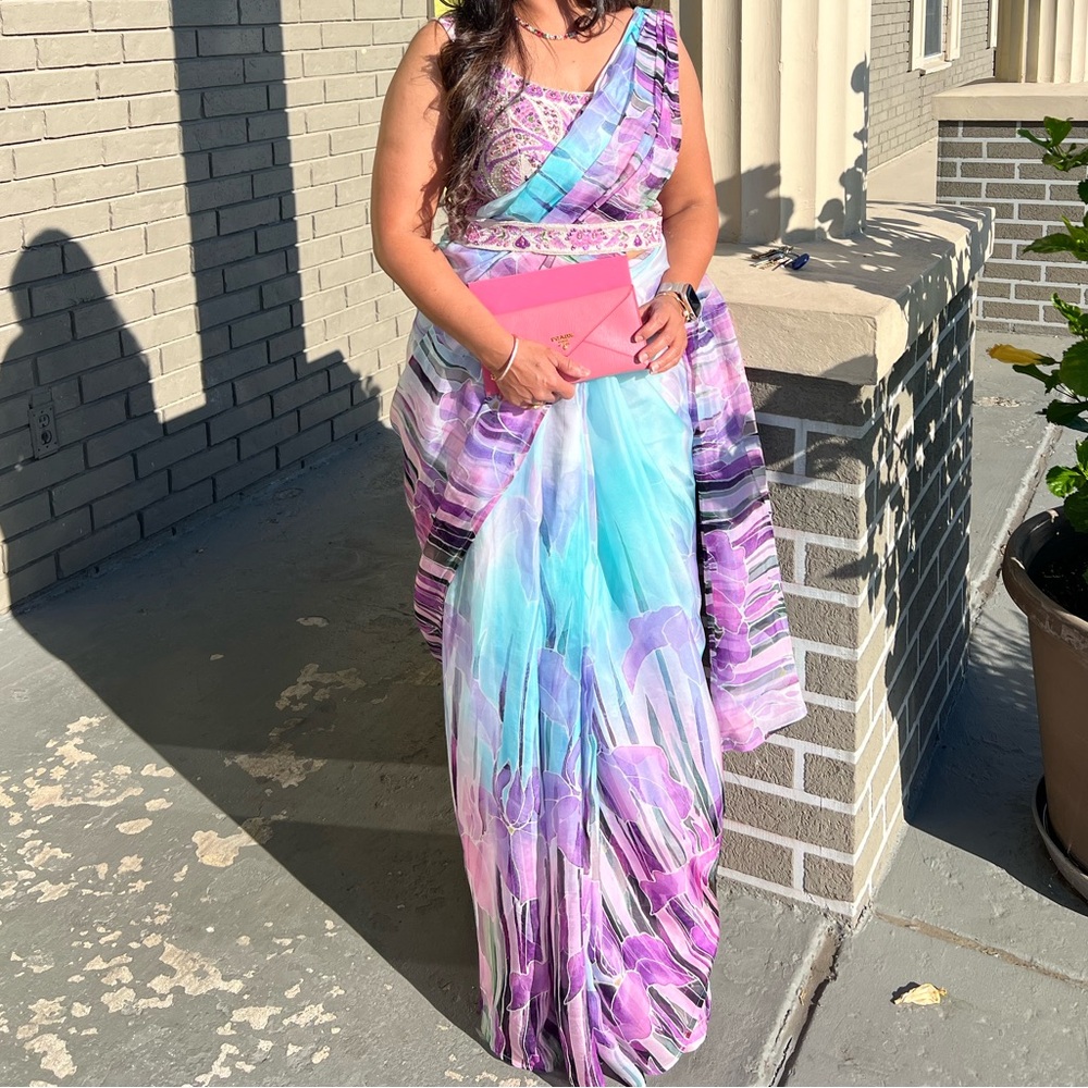 Elegant Multicolor Saree